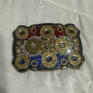 Patriotic Bullet Casing Belt Buckle